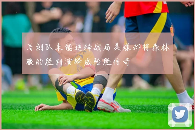 马刺队未能逆转战局美媒却将森林狼的胜利演绎成险胜传奇